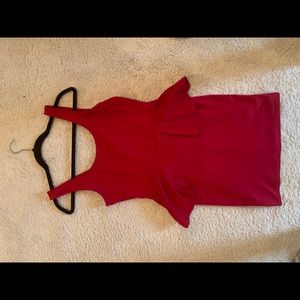 red mini dress tags on